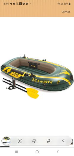 Brand New Intex Seahawk 2 Inflatable Boat Set – Includes Oars & Pump
