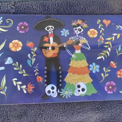 Dia De Los Muertos Sugar Skull Mariachi Table top Decor..