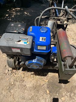 ALPHARENT LOG 🪵 SPLITTER WITH 11HP GREYHOUND MOTOR THE MOTOR WORKS GREAT BUT THE HYDRAULIC STOPPED WORKING