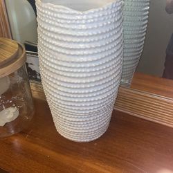 White Coral Like Vase