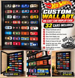 Custom Handmade Die-Cast Car Wall Art Display –