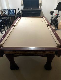 Slate pool table
