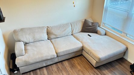 Beige sofa