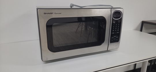 Sharp Carousel R-309KS Microwave - 1.1 cu ft, 1000W, Stainless - Works Great
