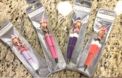 Purple, Pink & Orange Pens