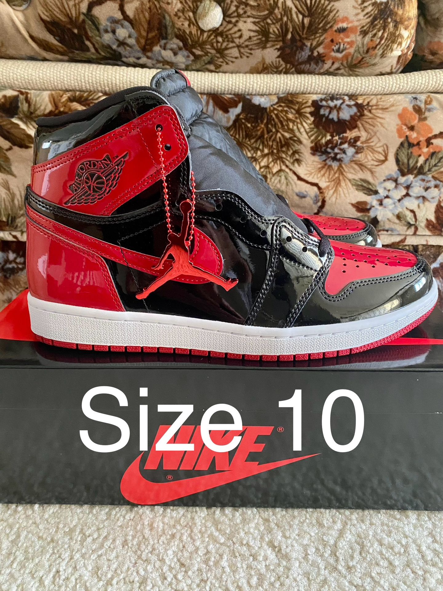 Size 10 - Nike Jordan 1 Retro OG High Patent Bred