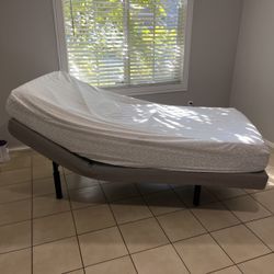 Adjustable Twin Bed frame And Mattress 