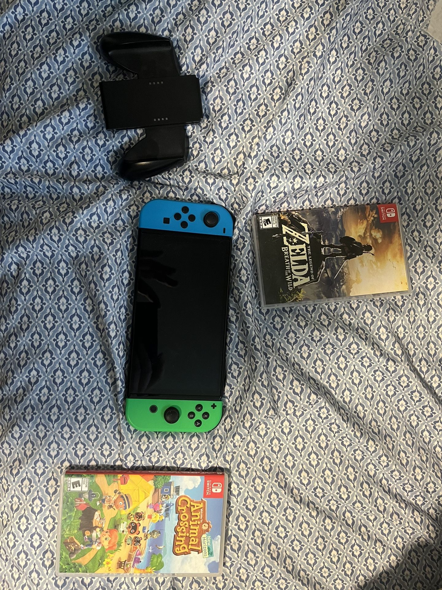 Nintendo Switch 1 OLED with Games, TV Stand