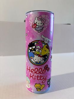Hello Kitty Themed Pink 20oz Tumbler NEW