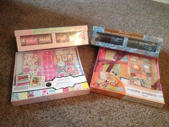 Two unopened scrapbooking kits and two unopened bow making kits, $10 each.