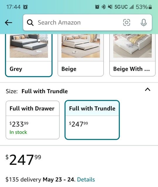 Full Size Bed