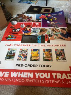Nintendo switch Mario kart 8 promotional posters