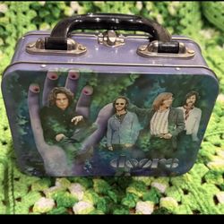 Vintage 90s The Doors Band Music Mini Lunchbox Tin Purse Travel Decor