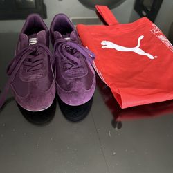 Puma purple tennis shoes