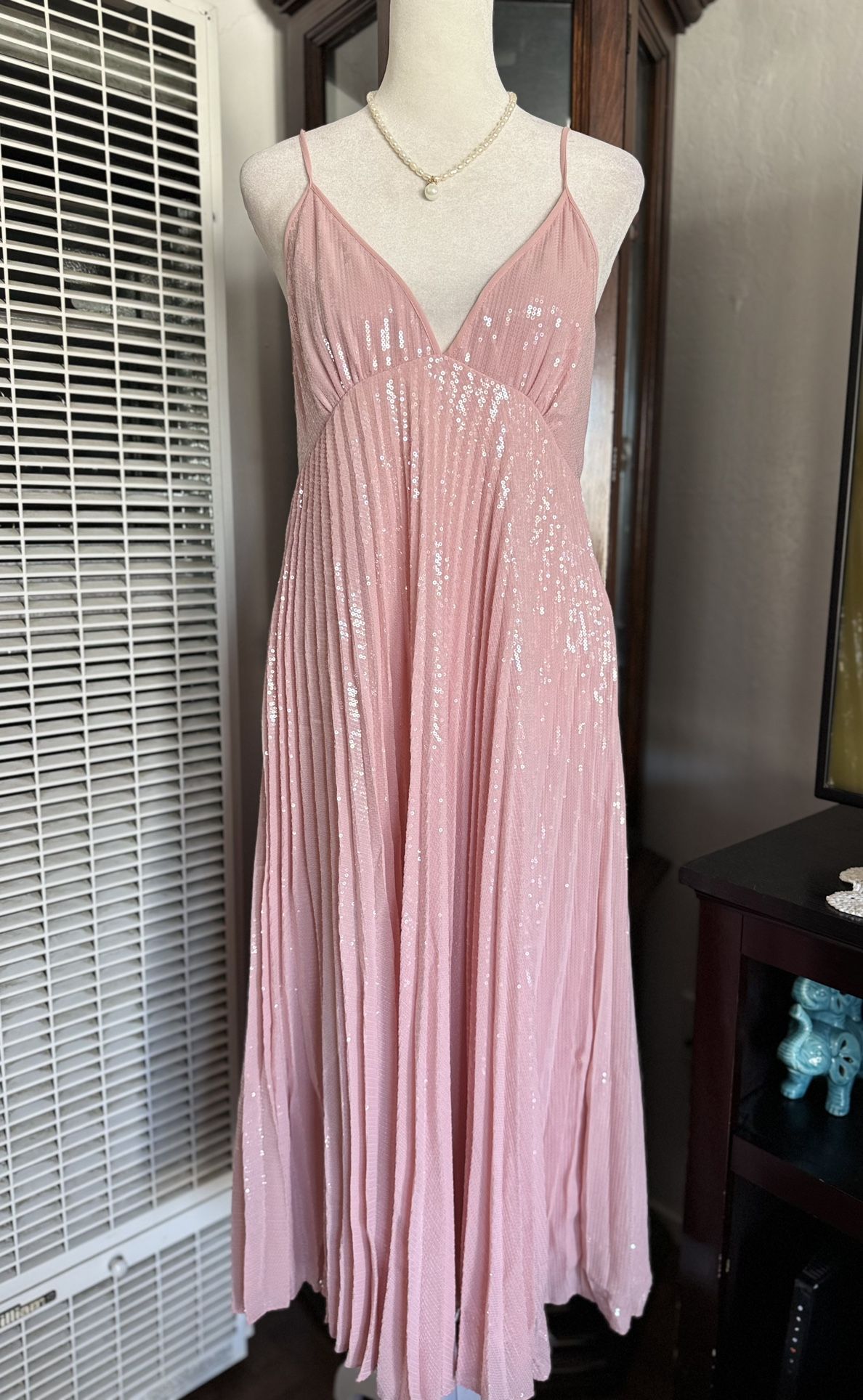 Zara Sequinned Midi Dress