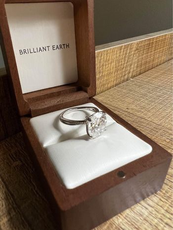 Brilliant Earth Moissanite Engagement Ring