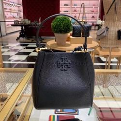 NWT Authentic Tory Burch McGraw Small Bucket Bag 