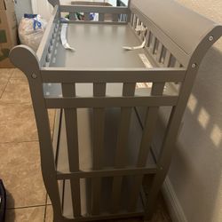 Grey Changing Table (used For One Month).