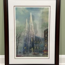 St. Patrick’s Spring Framed Numbered Signed By Alexander  Chen