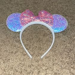 Pastel Pink And Blue Minnie Mouse Ears