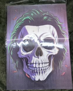 Skull Holographic Poster