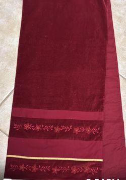 Red Velvet table runner- 6 Ft