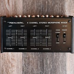 Realistic  4 Channel  Stereo Microphone Mixer
