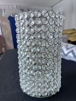 Crystal Candle Holder Vases