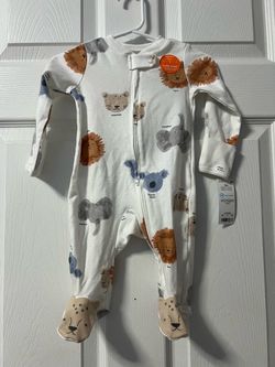 Carter’s Baby Footed 3M Animal Print