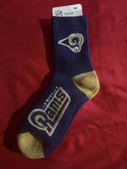 Los Angeles Rams NFL Team Apparel /Football Socks  W/St.louis Colors  Size L