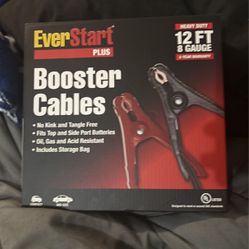 Booster Cables 12 Ft 8 Gauge 