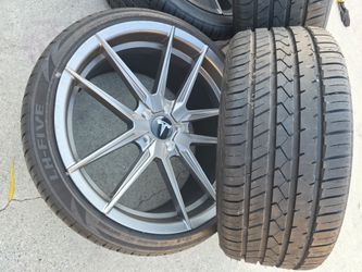 20"new Staggerd Wheels & New Tires For TESLA MODEL 3