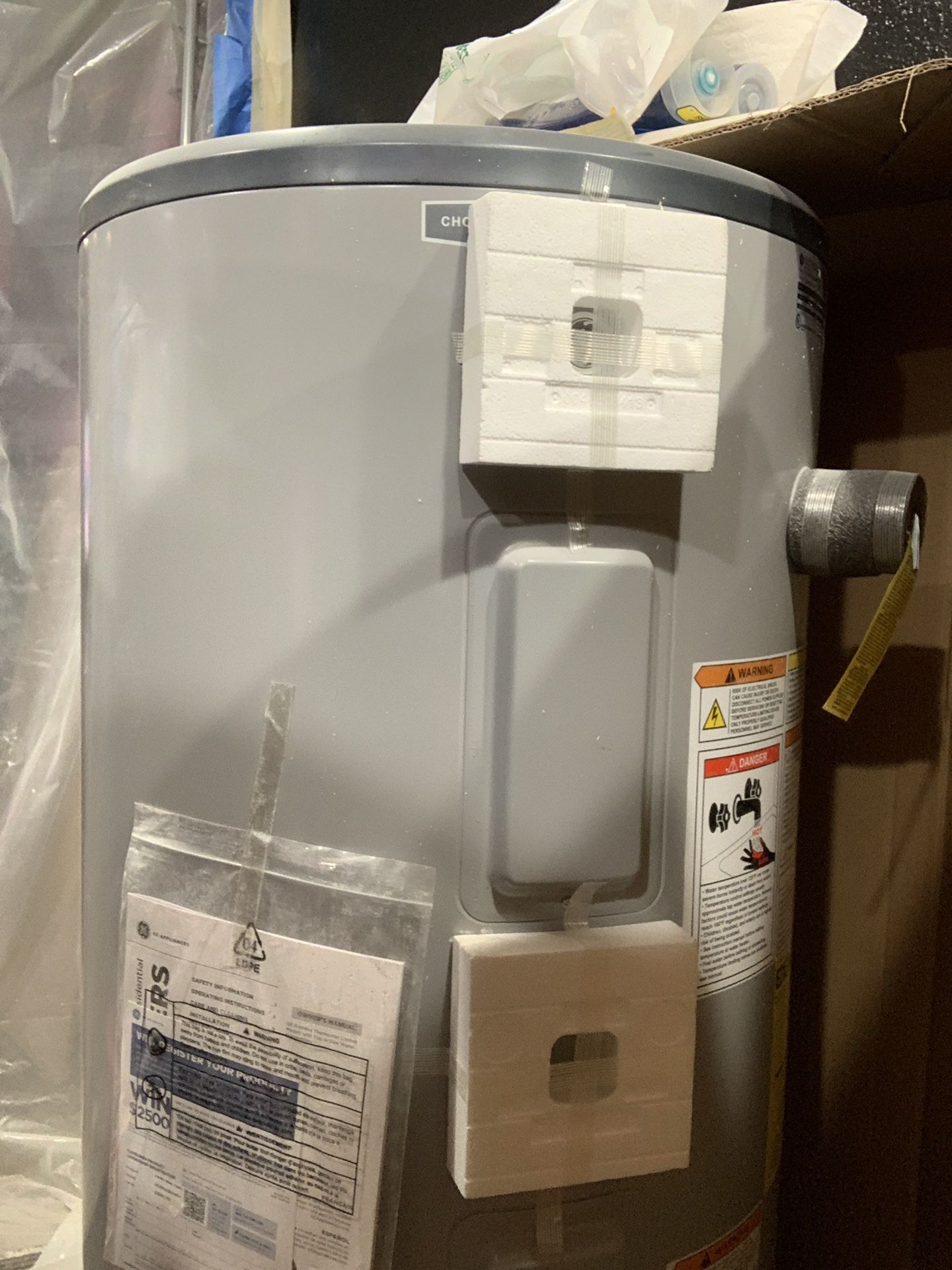 New General Electric 50 Gallon Short Electric Water Heater