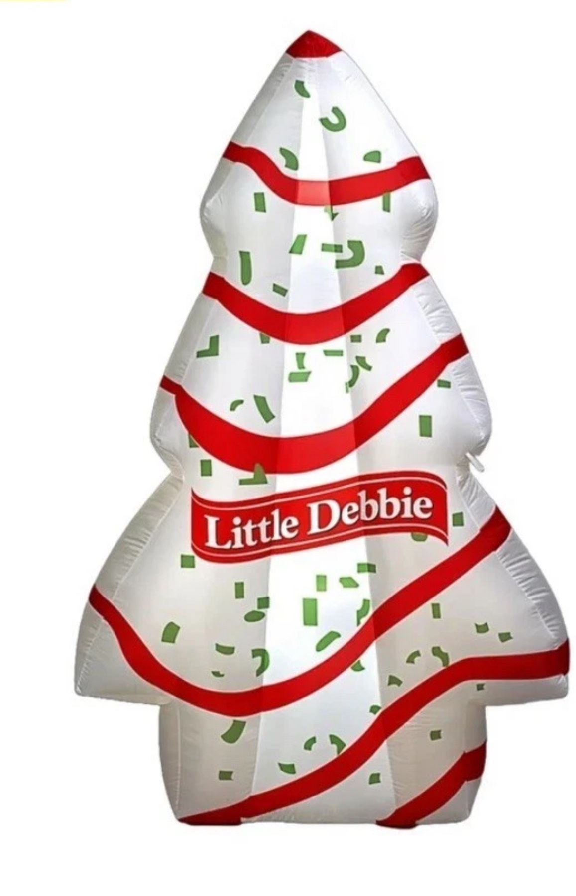 Little Debbie White/Red 7 Foot Christmas Tree Cake Inflatable Blow Up New