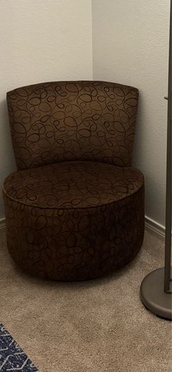 Brown swivel chair
