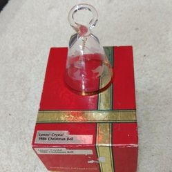 1986 Lenox Annual Crystal Bell 