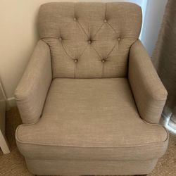 Living Room/Bedroom Accent Chair- Light Gray