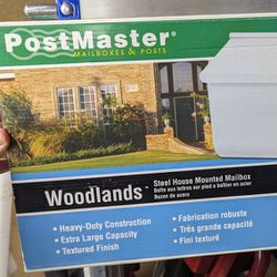 Postmaster Woodlands Flip Top Mail Box New