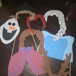 Frozen photo booth props