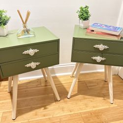 Two MCM Nightstands/ End tables 