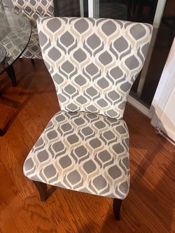 Six dining chairs