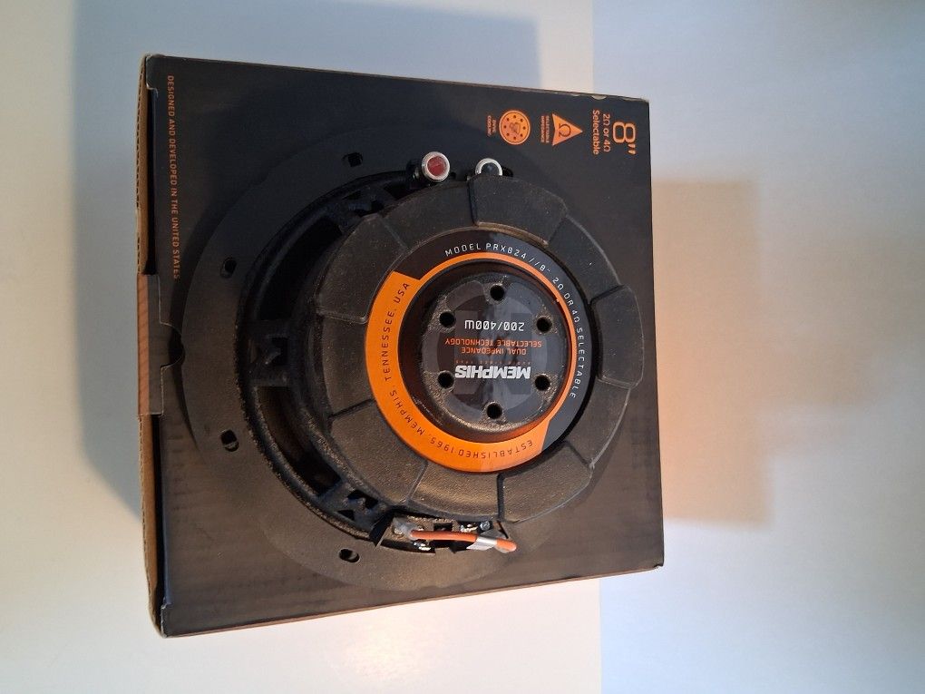 MEMPHIS (1) 8 INCH 2 OR 4 OHM SELECTABLE VOICE COIL 400 WATTS CAR SUBWOOFER ( BRAND NEW PRICE IS LOWEST )