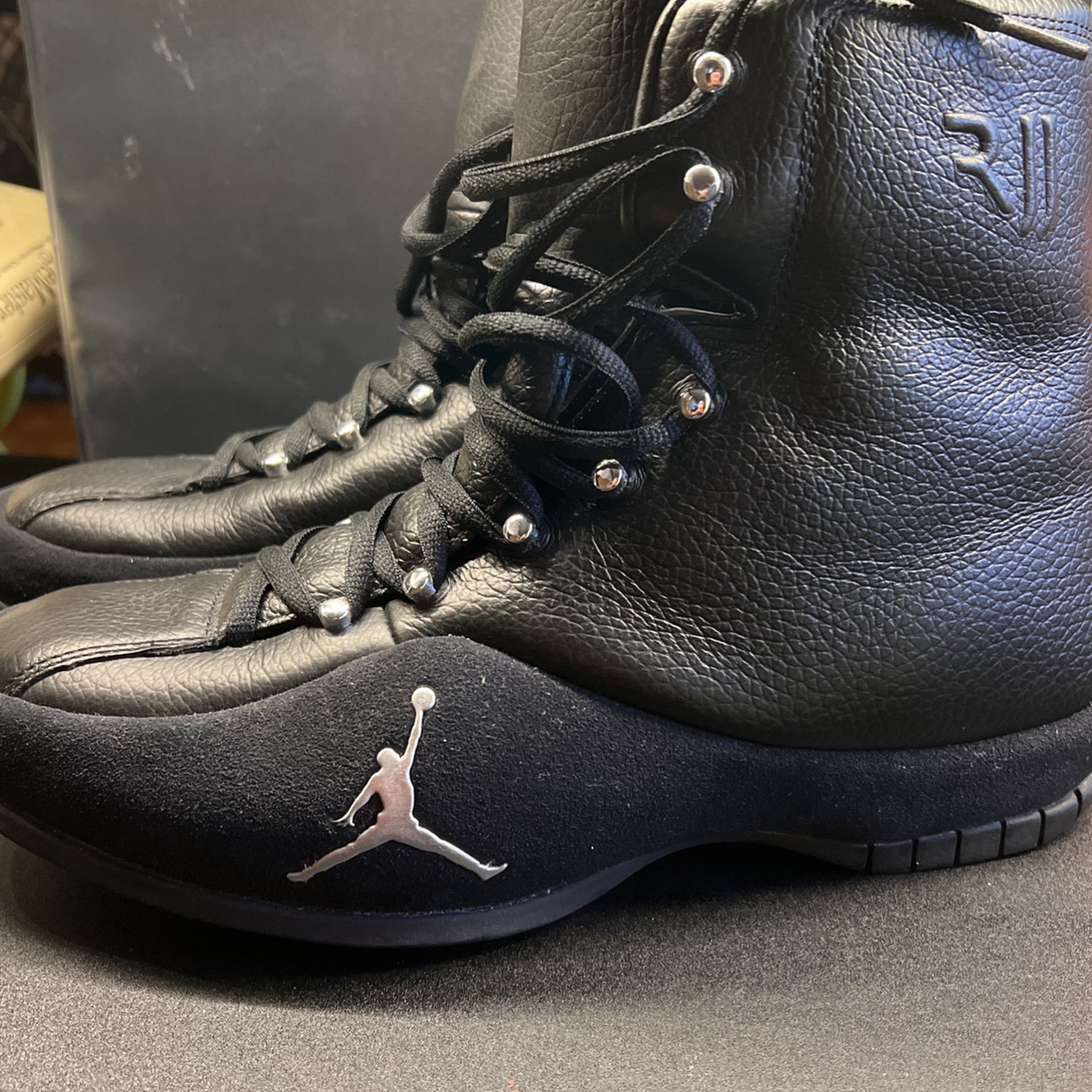 Jordan Roy Jones Jr Boxing Boots Shoes Sneakers Black Mens Size 10