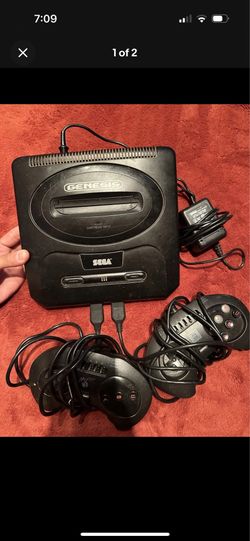 SEGA Genesis 3 Console Black w/ Power Supply & Controllers, AV, Multitap