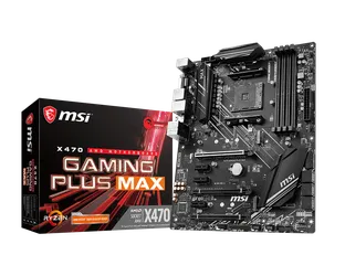MSI X470 Gaming Plus Max ATX Motherboard, AM4, DDR4, new, never used - Opened Box.