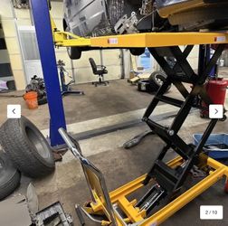 Used Double Scissor Lift Table A-2010