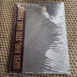 NFL Dallas Cowboys vs Buffalo Bills Super Bowl XXVII 27 Program Sealed Hardcover