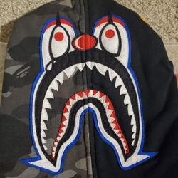 Bape x Undefeated Clown Shark Hoodie