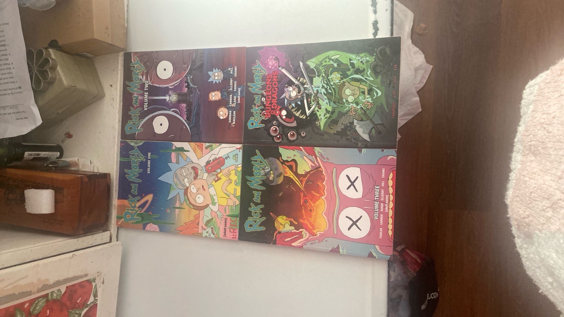 4 Rick And Morty Graphic Novels Vol. 1-3 And Dungeons And Dragons
