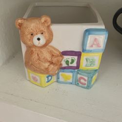 Ceramic Teddy Bear Box
